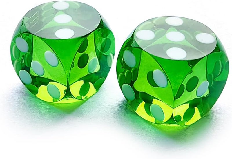 Bescon Professional Small Precision Dice 12.7mm (1/2 inch) with Random Serial Number, Mini Precision Cut Dice 12.7MM Gem Green - Image 2